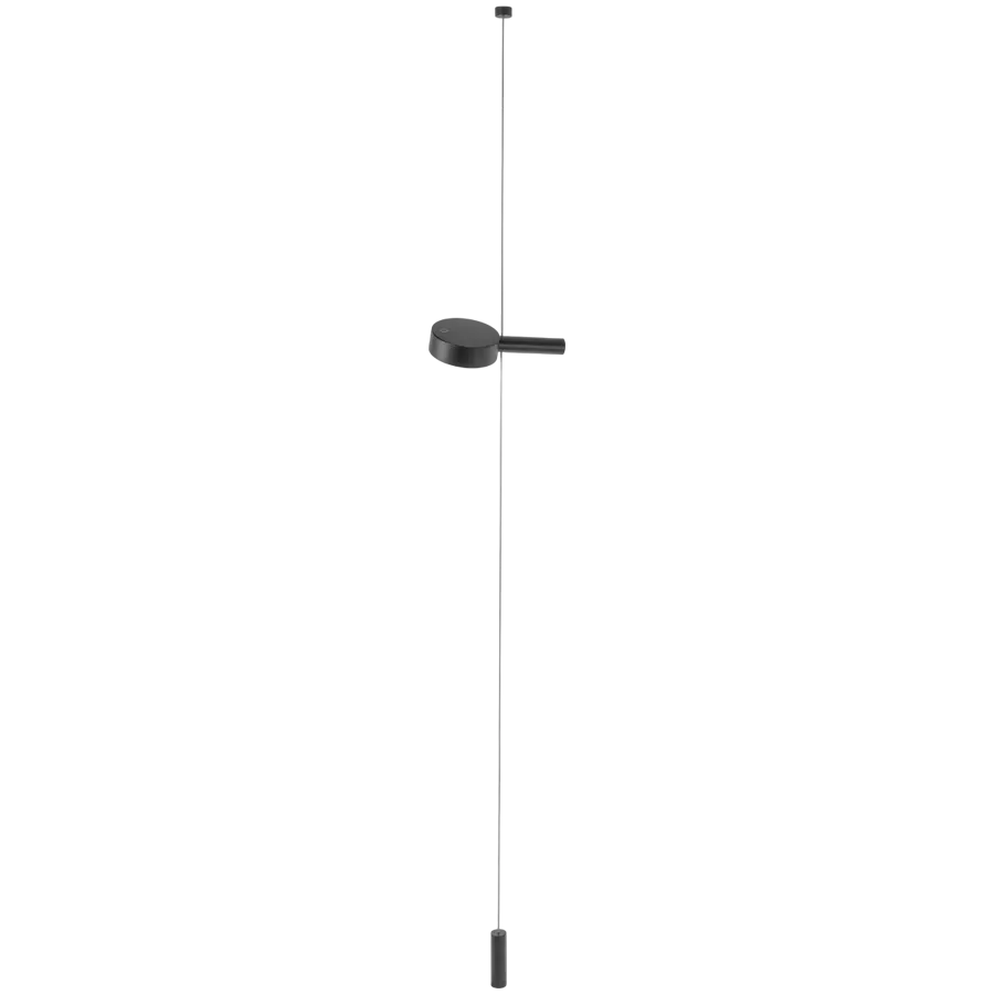 ZAFFERANO SUPER O SUSPENDED FLOOR LAMP 1 LIGHT MATT BLACK 3.5W 27/31/40K-5Vdc — Image №1