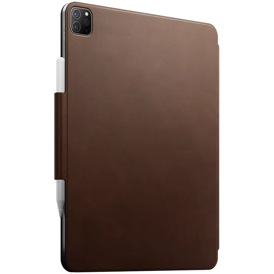Husă NOMAD Smart Folio din piele pentru iPad Pro 12.9 (Gen/ 3/4/5/6), Brown — image №4