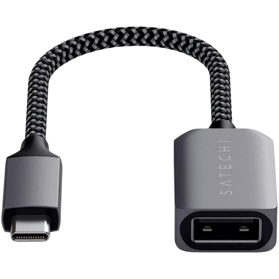 SATECHI Փոխարկիչ USB-C-ից USB , Մոխրագույն — image №2