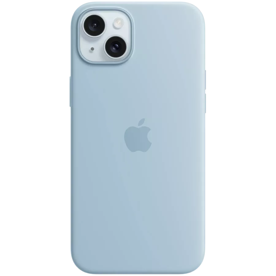 APPLE Silicone Case with MagSafe Light Blue for iPhone 15 Plus — Image №1