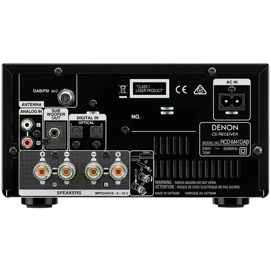 DENON Audio System RCDM41BKE2, Black — Image №2