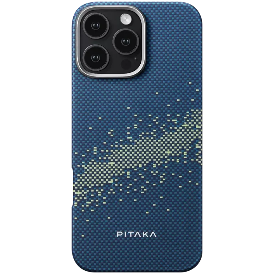 Protective Case PITAKA Tactile Woven with MagSafe Milky Way Galaxy for iPhone 16 Pro Max — Image №1
