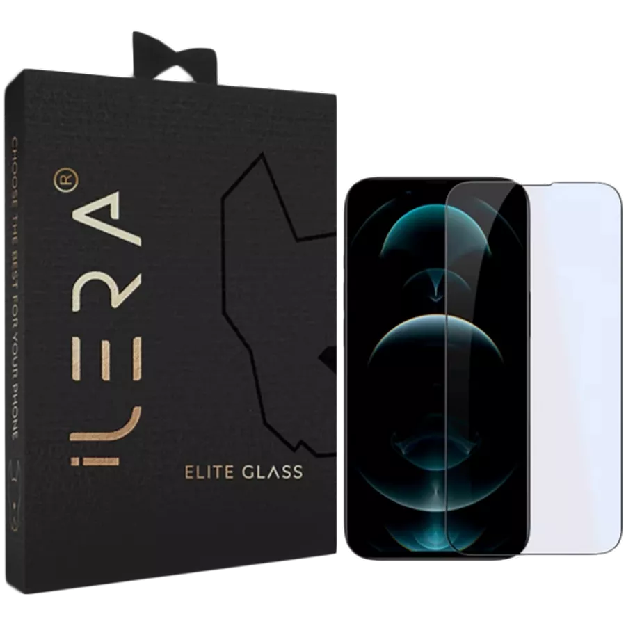 Захисне скло ILERA Sapphire DeLuxe FullCover для iPhone 13 Pro Max Black (ILSPDL_13PRMX) — Зображення №1