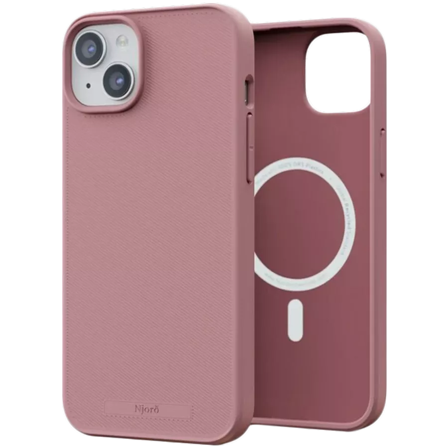Husă NJORD cu MagSafe pentru iPhone 15 Plus, Pink Blush — image №1