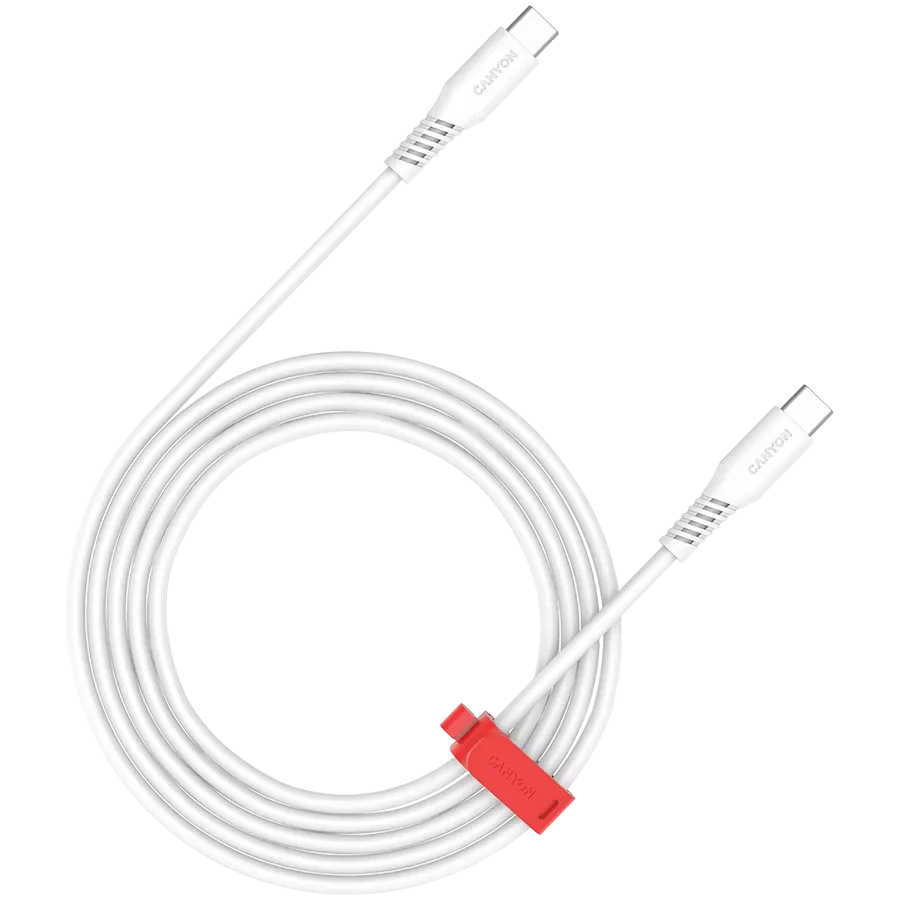 CANYON USB-C Cable, 1.2 m, White — Image №1