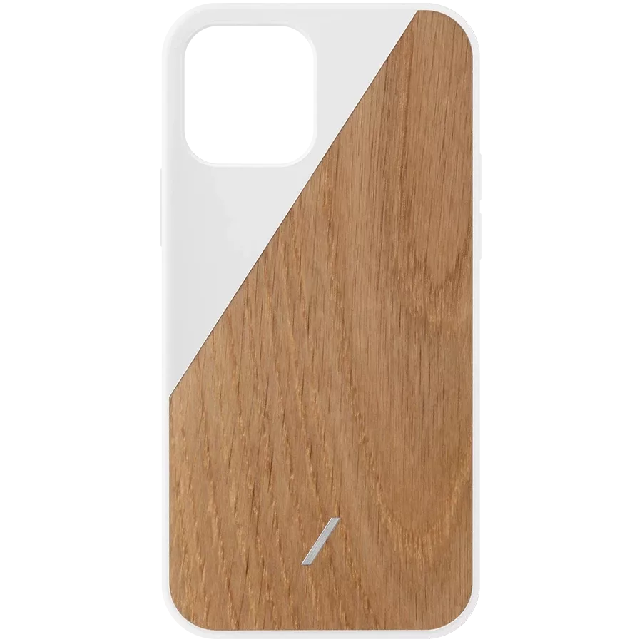 NATIVE UNION Θήκη CLIC WOODEN με MagSafe, Λευκό/Ξύλο for iPhone 12/12 Pro — Εικών №1
