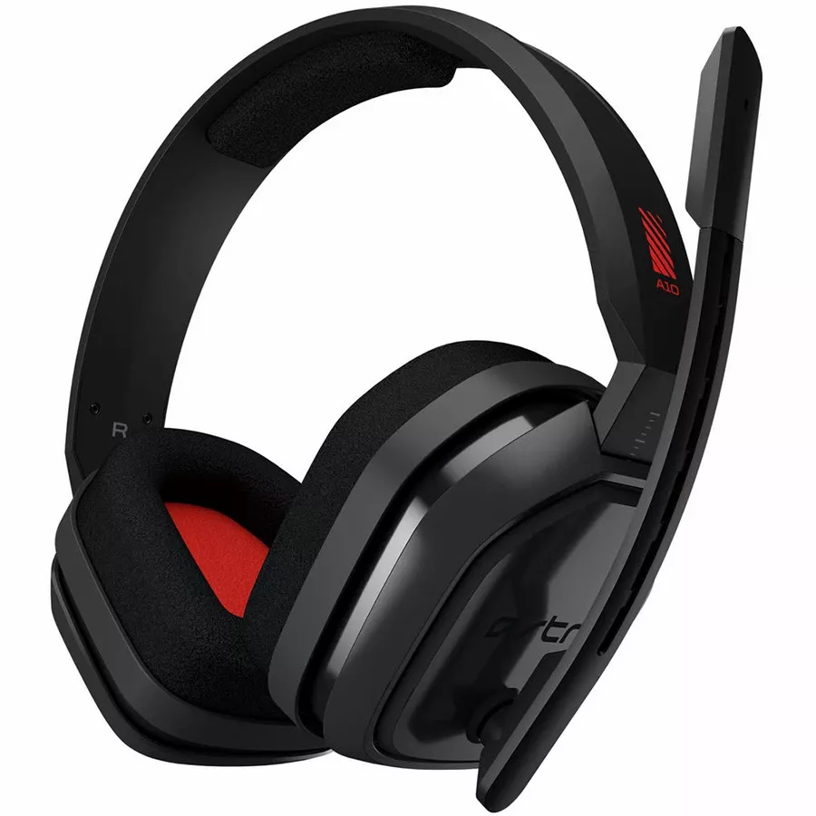 LOGITECH Astro A10 Ακουστικό, Γκρι/Κόκκινο — Εικών №1