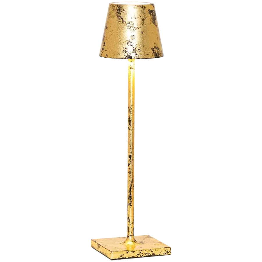 ZAFFERANO POLDINA PRO MICRO TABLE LAMP 70x275mm. CRACKLE GOLDEN LEAF-1.8W-DYNAMIC WHITE — Image №1 ZAFFERANO POLDINA PRO MICRO TABLE LAMP 70x275mm. CRACKLE GOLDEN LEAF-1.8W-DYNAMIC WHITE — Image №1