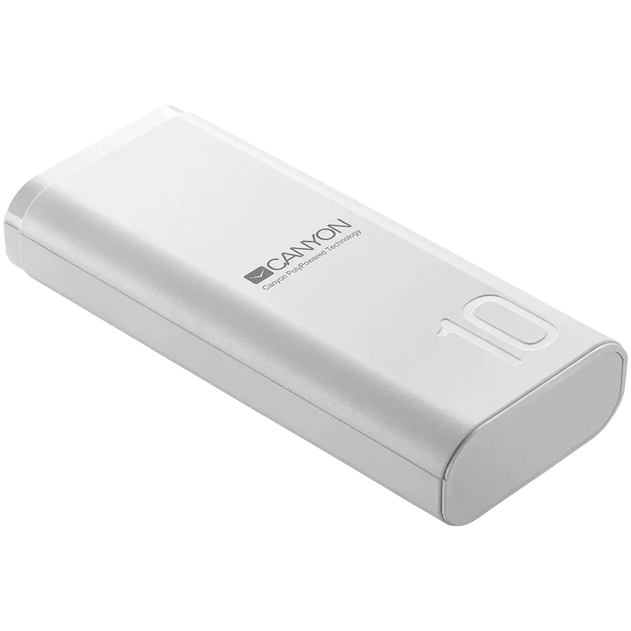 CANYON PB-103 Power Bank, 10000 mAh, Λευκό — Εικών №2