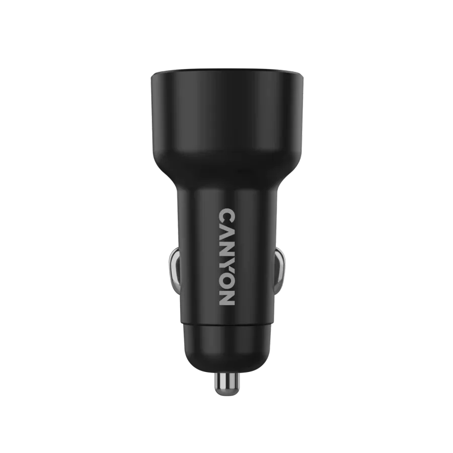CANYON Car Adapter 2*USB/USB-C, 85 W, Black — Image №5