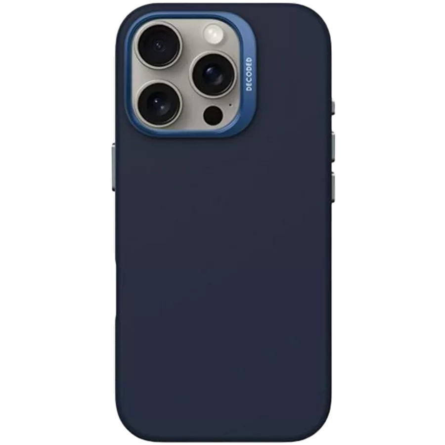 Husă DECODED din silicon cu MagSafe pentru iPhone 16 Pro Max, Blueprint — image №1