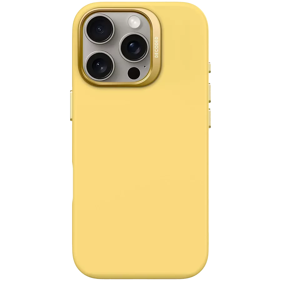 Чехол DECODED из силикона с MagSafe для iPhone 16 Pro Max, Желтый — image №1