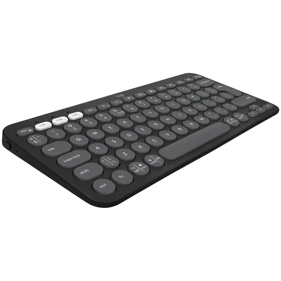 Клавиатура беспроводная LOGITECH K380s Pebble Keys 2 Graphite Bluetooth (L920-011851) — Изображение №1
