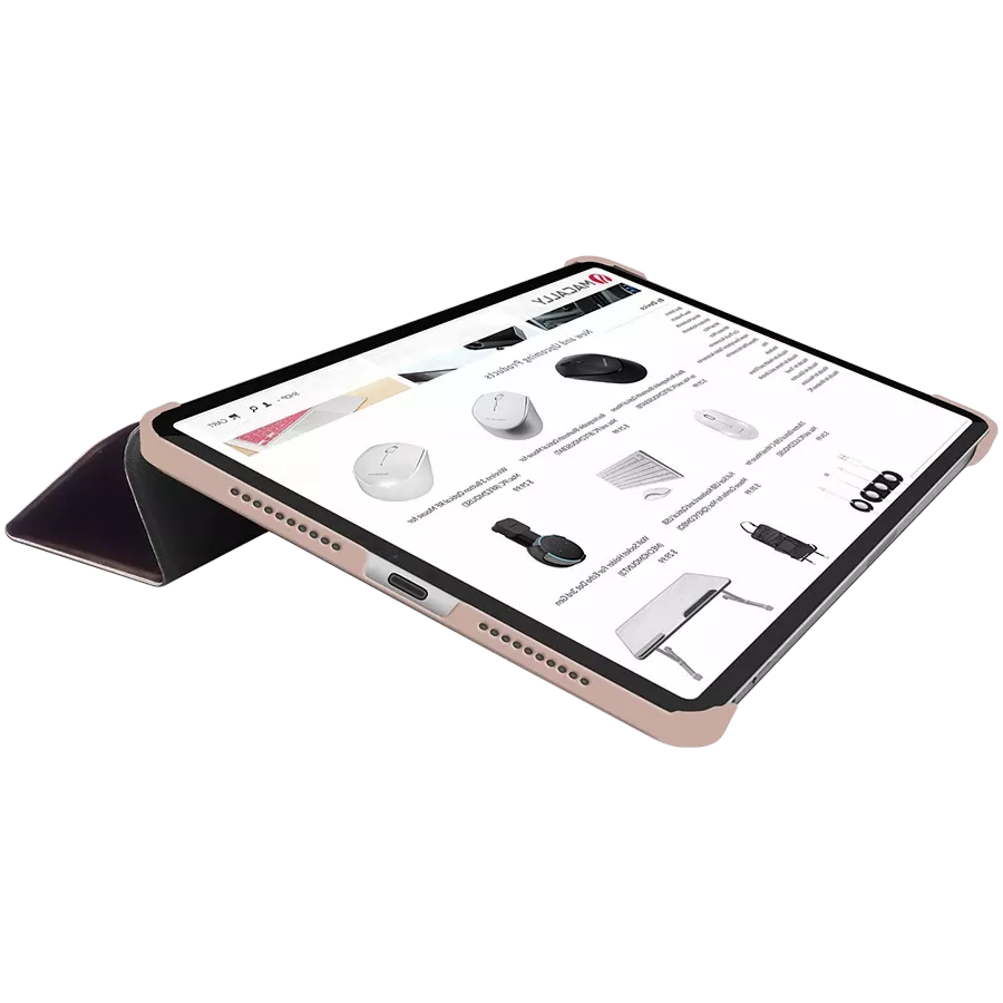 Обкладинка Smart Folio MACALLY Bookstand  Рожевий для iPad mini (6-го покоління) — Зображення №3