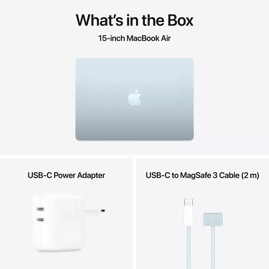 MacBook Air 15.3"  M4 (10C CPU/10C GPU), 16 GB, 512 GB, Sky Blue — Image №10
