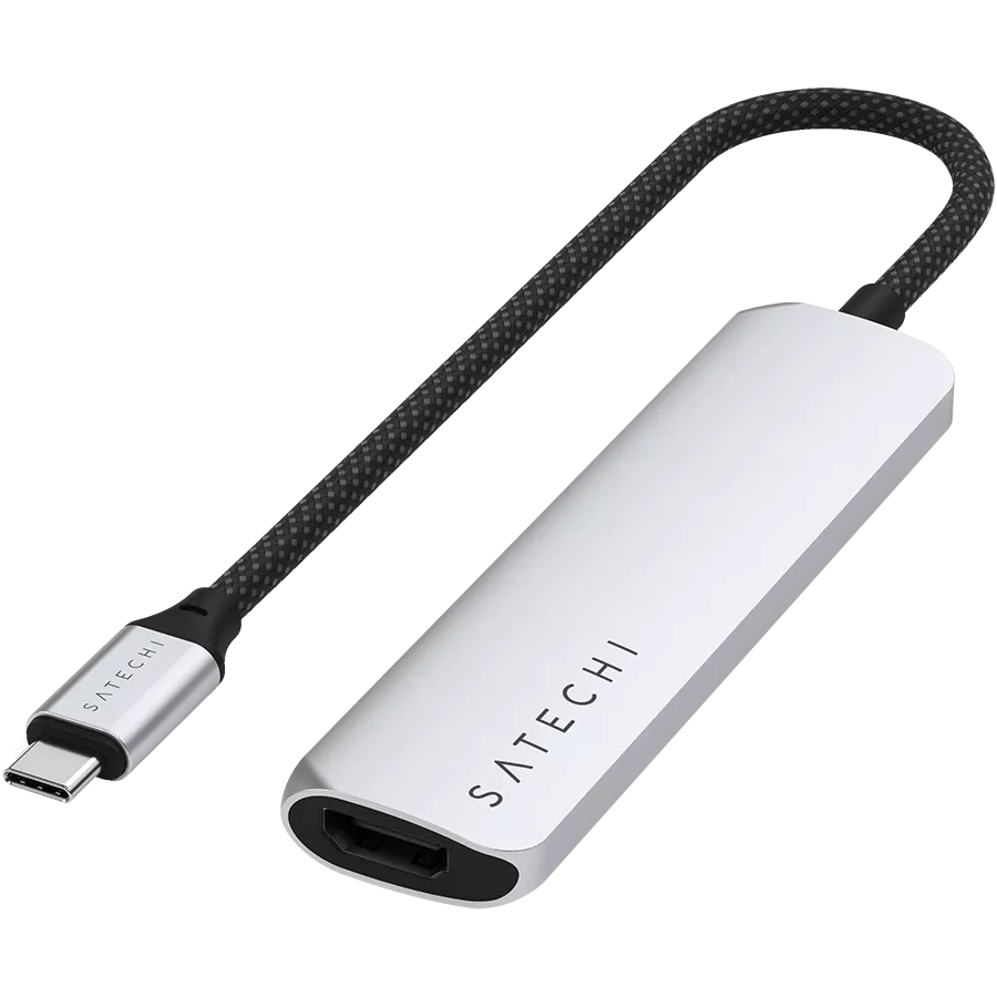 SATECHI  Slim 4 Multiport  Multiport Adapter  Silver — Image №2