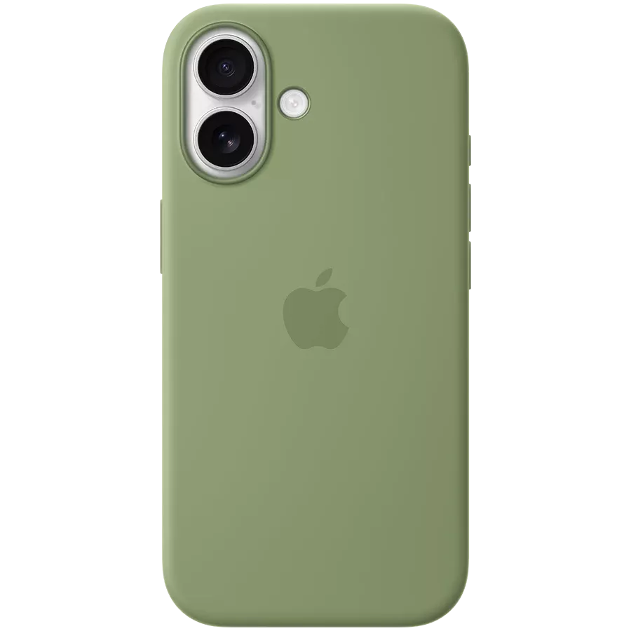 APPLE Silicone Case with MagSafe, Light Moss for iPhone 17 — Image №1