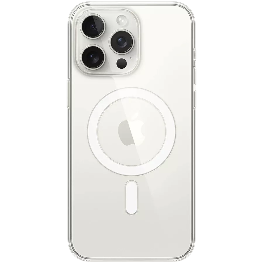 Чехол APPLE Clear Case с MagSafe Прозрачный для iPhone 15 Pro Max — Изображение №1