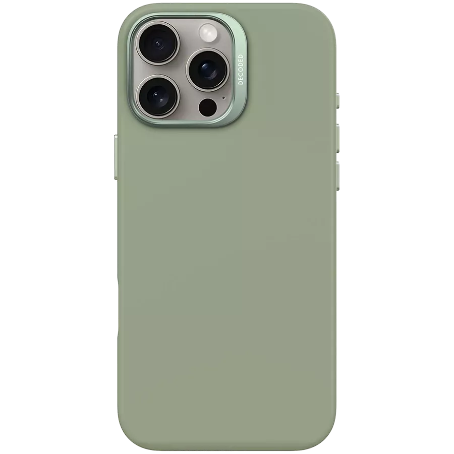 Чехол DECODED из силикона с MagSafe для iPhone 16 Pro Max, Jade Green — image №1