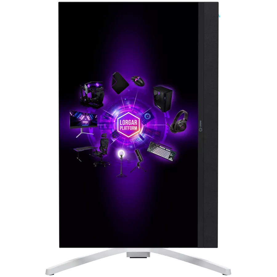LORGAR Monitor LCD (27", 3840x2160, Fast IPS) Black/Milky Gray — Image №8