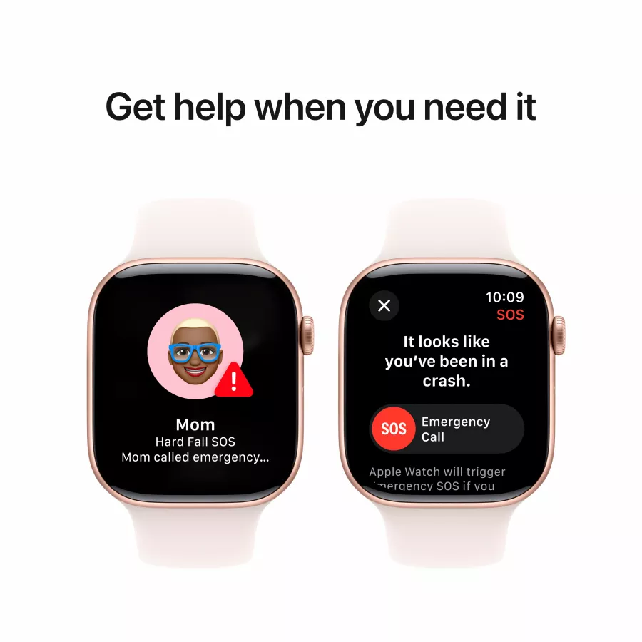 Apple Watch Series 10 GPS, 46mm, Rose Gold, Light Blush Sport Band, M/L — Image №6