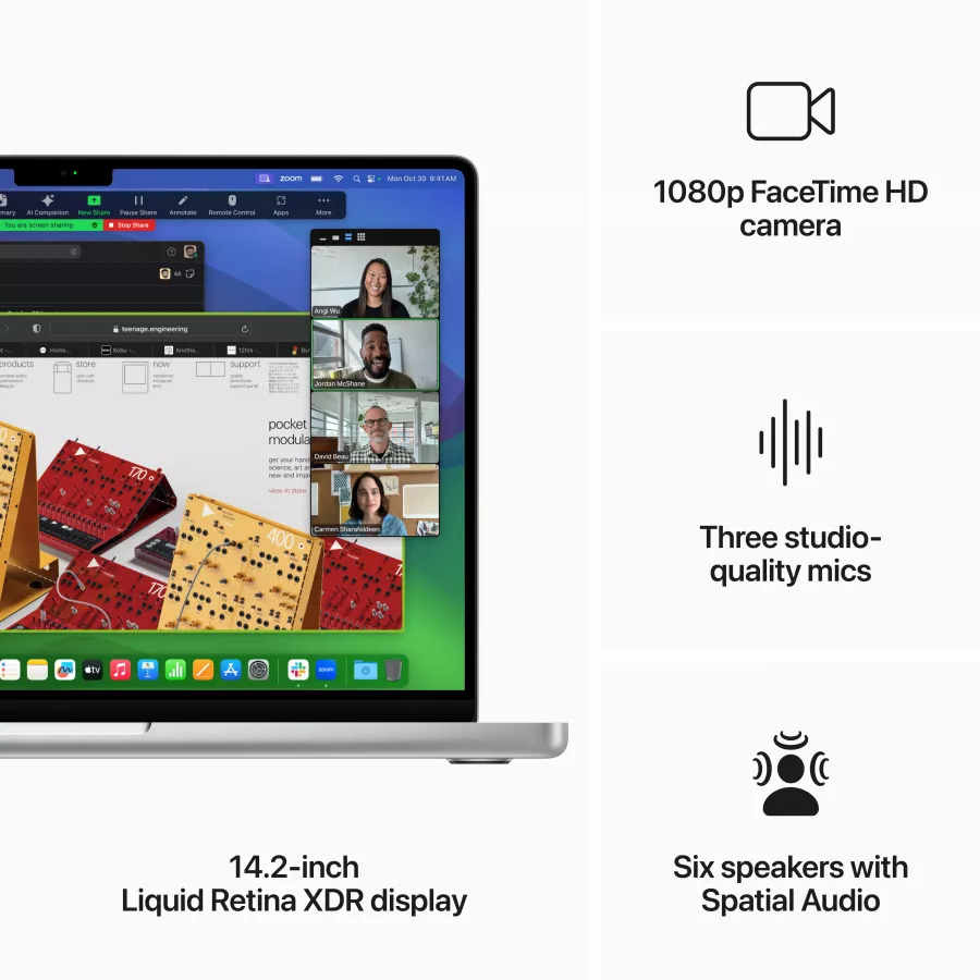 Apple MacBook Pro 14.2"  Apple M3 (8C CPU/10C GPU), 8 GB, 1 TB, Silver, 2023 — Image №5
