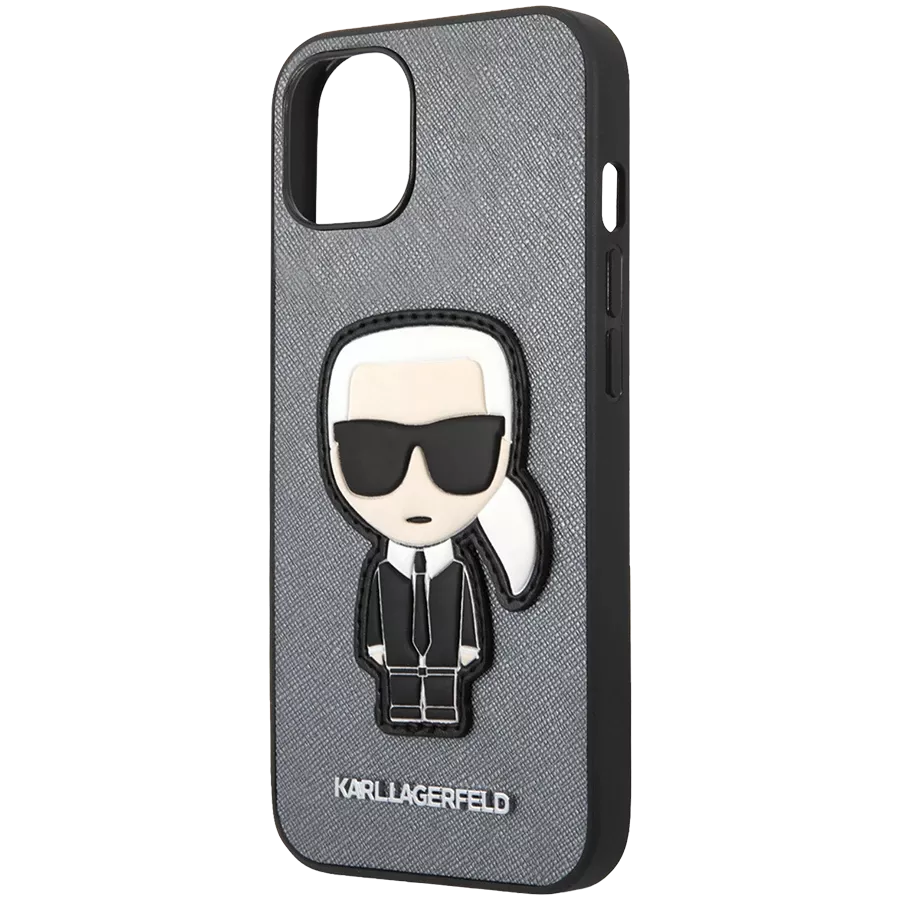 LAGERFELD Іс Saffiano Ikonik Patch Күміс for iPhone 13 — image №2