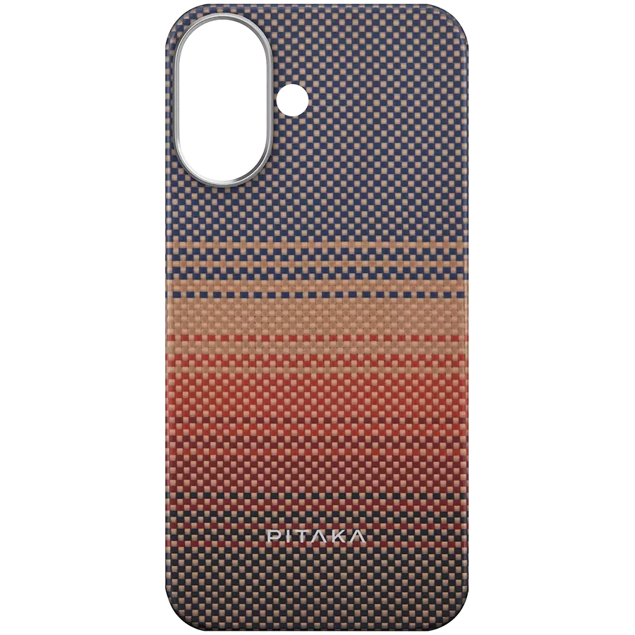 Чехол PITAKA Tactile Woven с MagSafe для iPhone 16, Закат — image №1