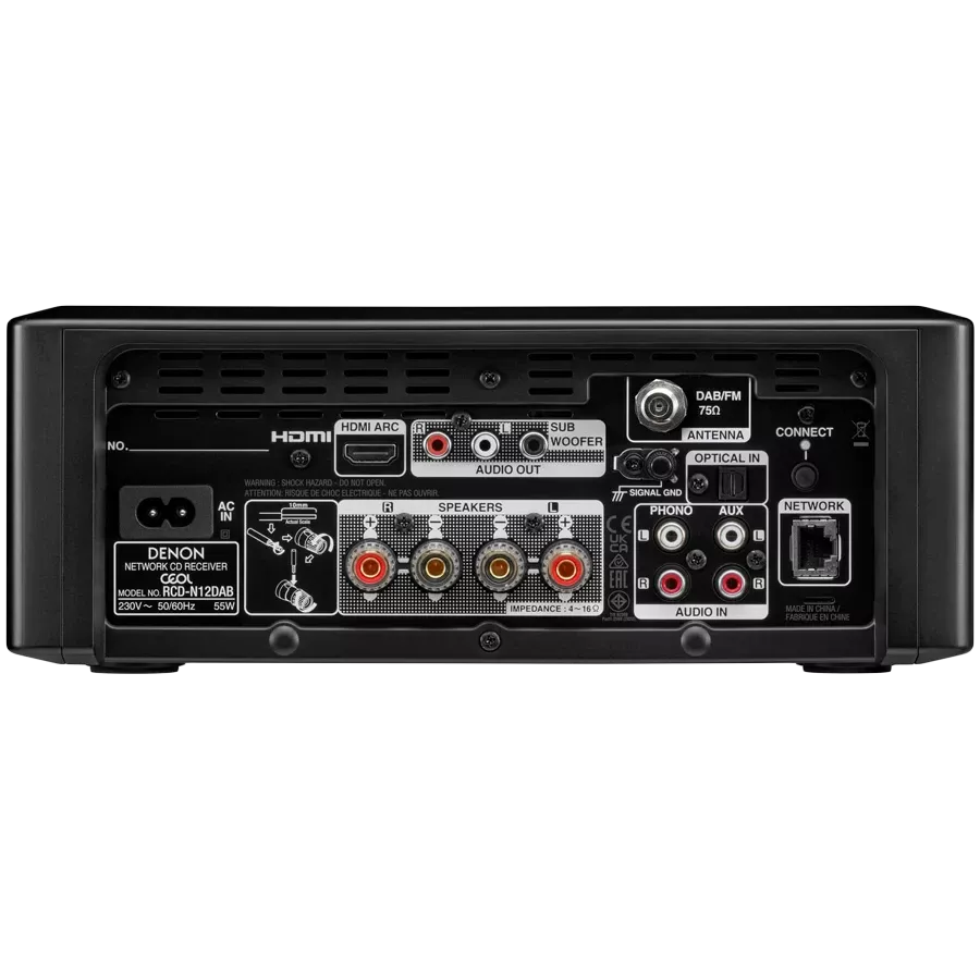 DENON Аудиосистема RCDN12DABBKE2, Чёрный — Изображение №2