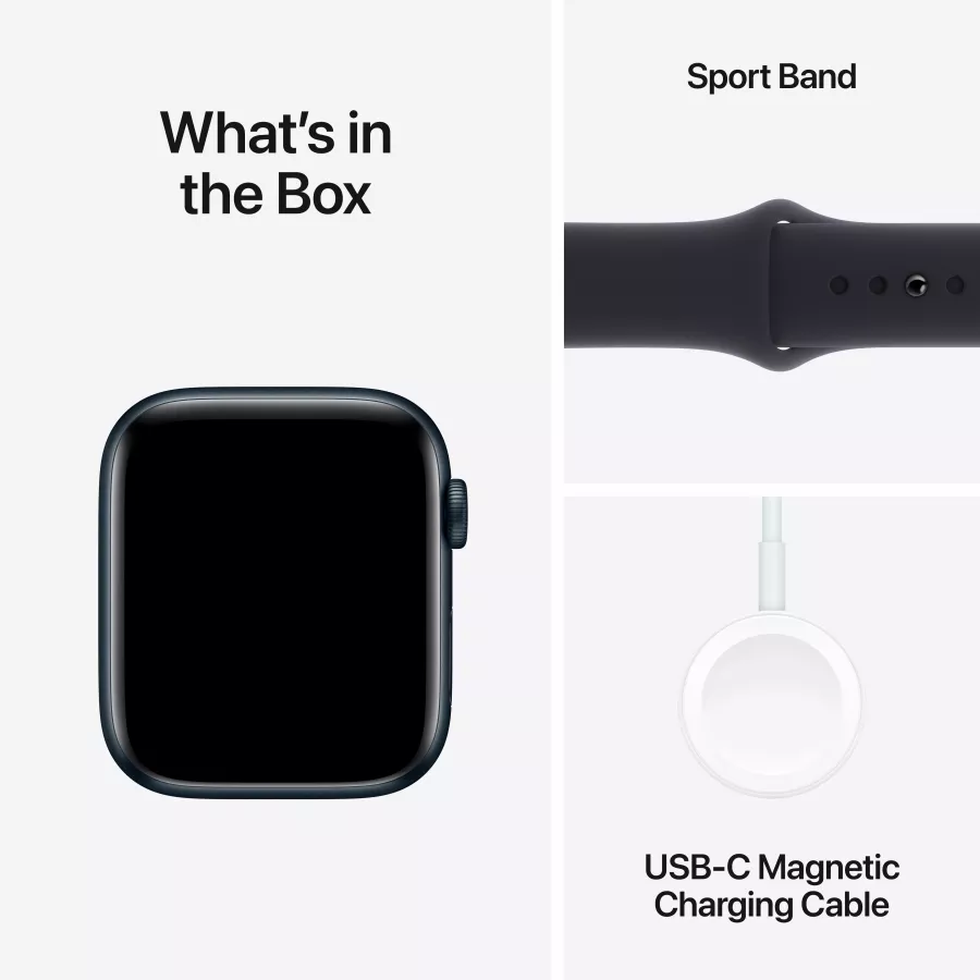 Apple Watch SE GPS Gen.2 (2023)  Light Pink Sport Band, S/M, 44mm, Midnight — Image №8