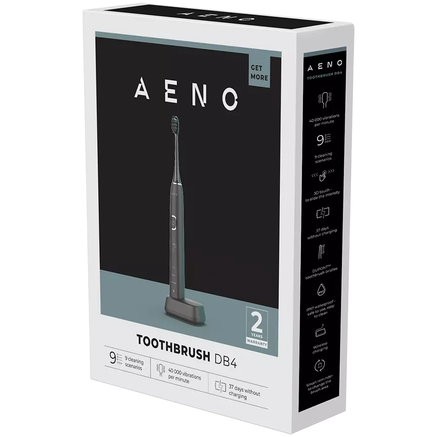 AENO DB4 Toothbrushes, Sonic, Black — Image №9