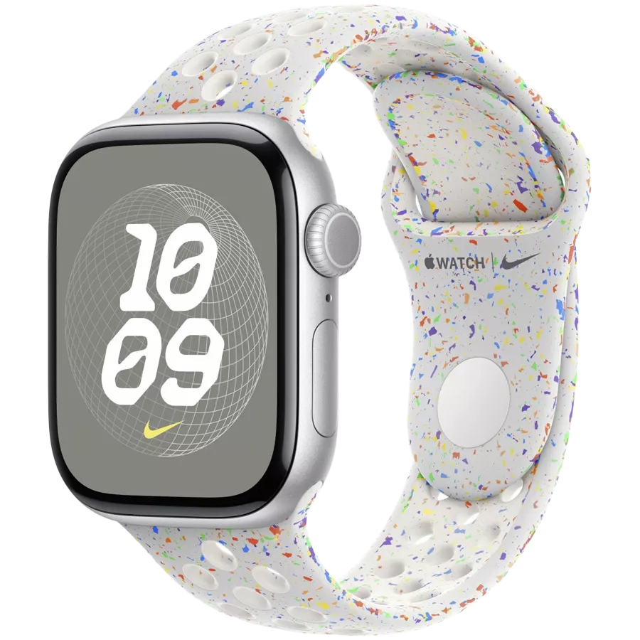 Ремінець APPLE 40mm Nike Sport Band - S/M & M/L Nike Sport Band Pure Platinum за Apple Watch 40 mm — Зображення №2