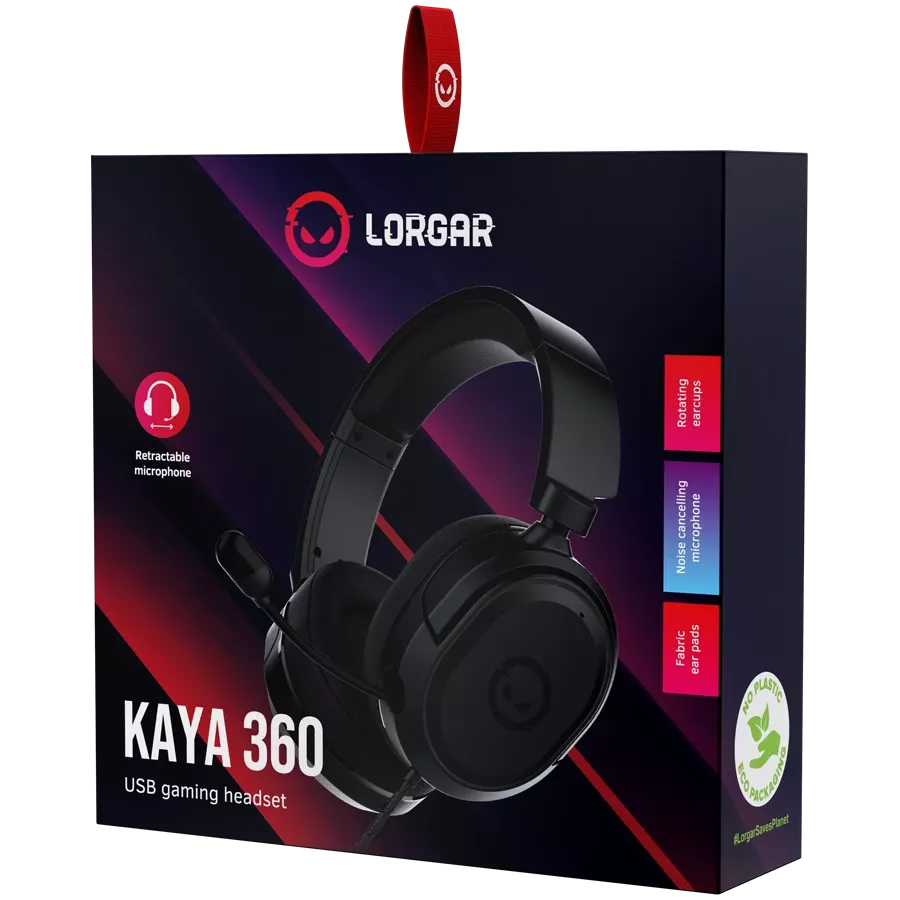 Навушники LORGAR Kaya 360 USB Black (LRG-GHS360) — Зображення №6
