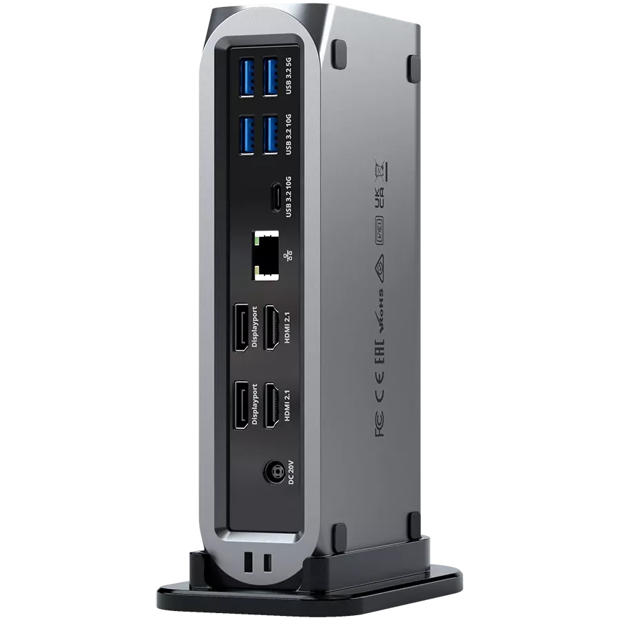 SATECHI Мультимедийная док-станция Thunderbolt 4 Pro, Space Gray — Изображение №4