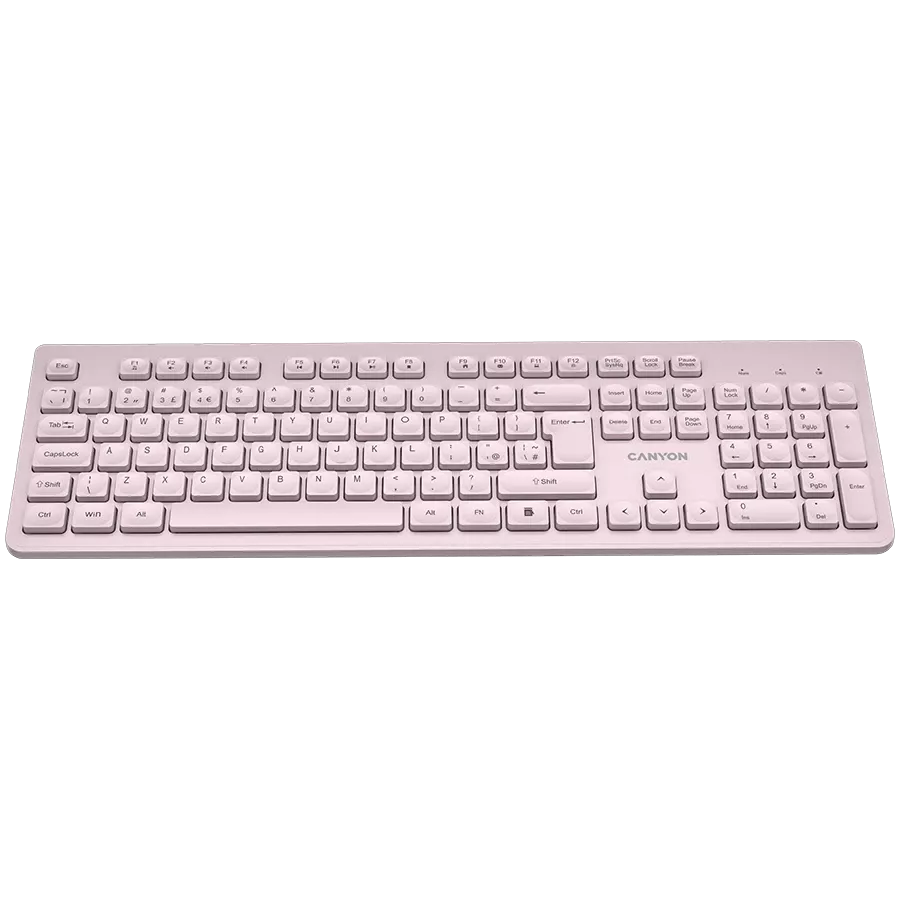 CANYON HKB-W01 Πληκτρολόγιο, Ασύρματο, Μπεζ — Εικών №2