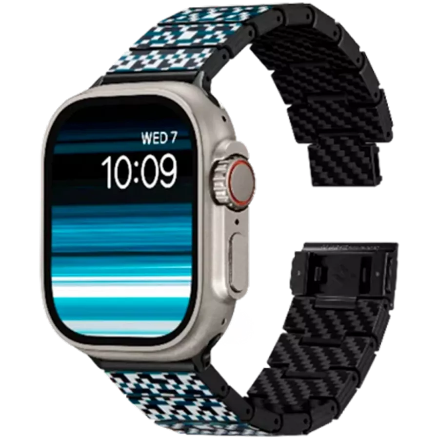 Band PITAKA Dreamland ChromaCarbon Band Mosaic for Apple Watch — Image №2