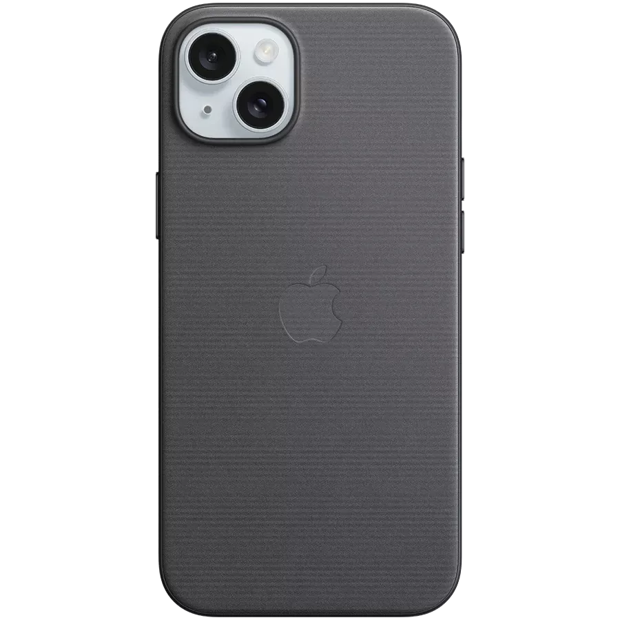 Case APPLE FineWoven Case with MagSafe Black for iPhone 15 Plus — Image №1