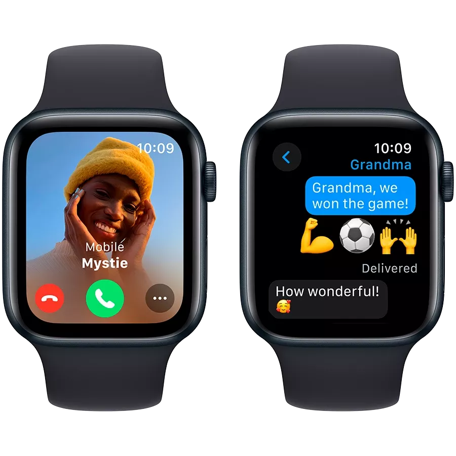 Apple Watch SE GPS Gen.2, 44mm, Midnight Sport Band, M/L — image №4