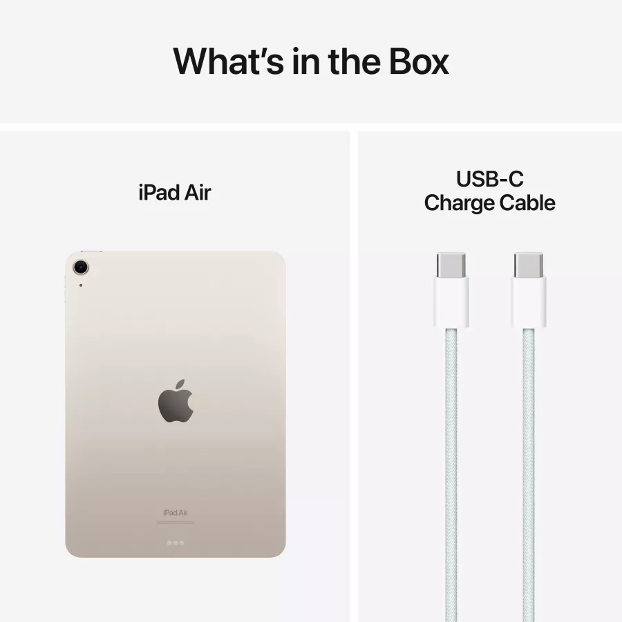 iPad Air 11 M2, 256 GB Wi-Fi 2024, Starlight — Image №9