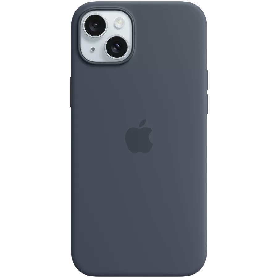 APPLE Silicone Case with MagSafe Storm Blue for iPhone 15 Plus — Image №1