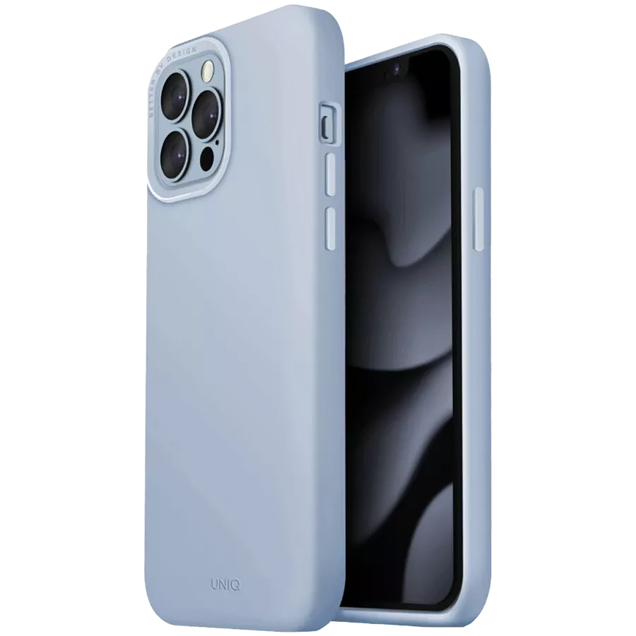UNIQ Case Lino Hue with MagSafe, Arctic Blue for iPhone 13 Pro Max — Image №1