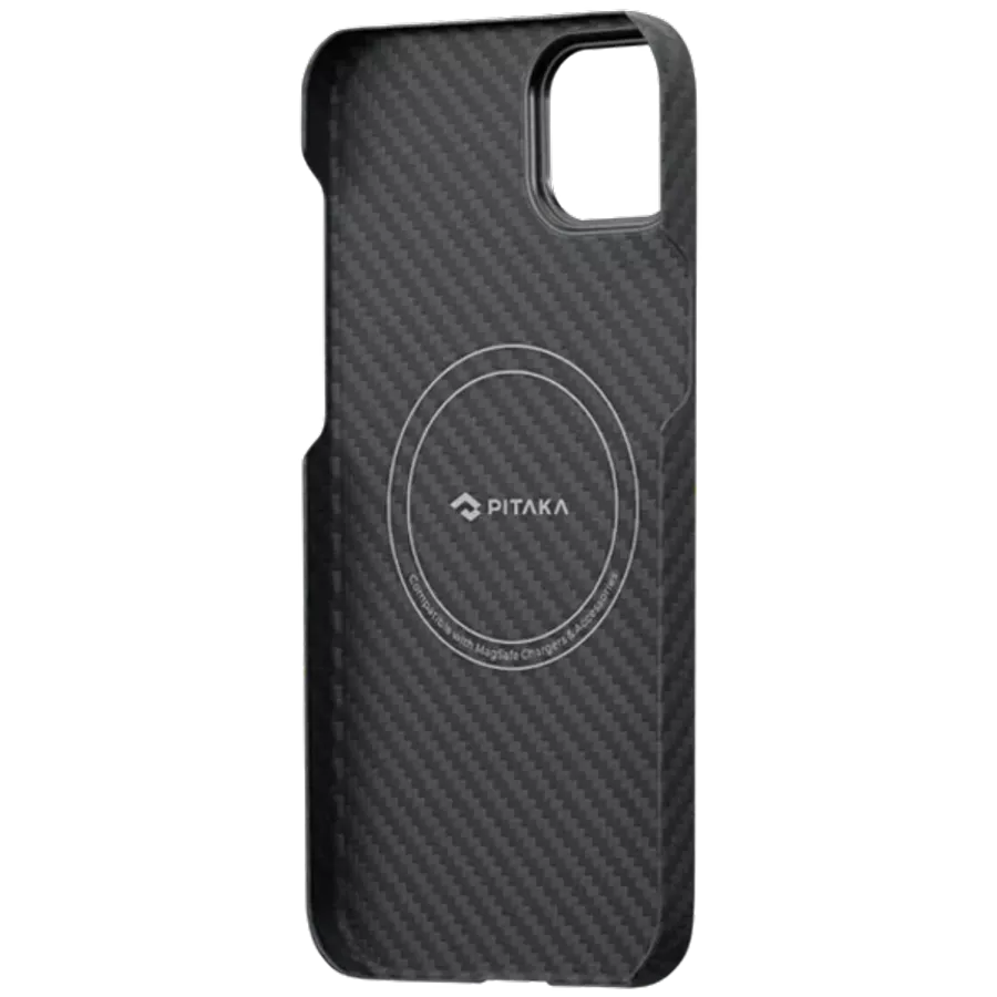 Чехол PITAKA MagEZ Case 3 с MagSafe Чёрный/Серый для iPhone 14 Plus — Изображение №2