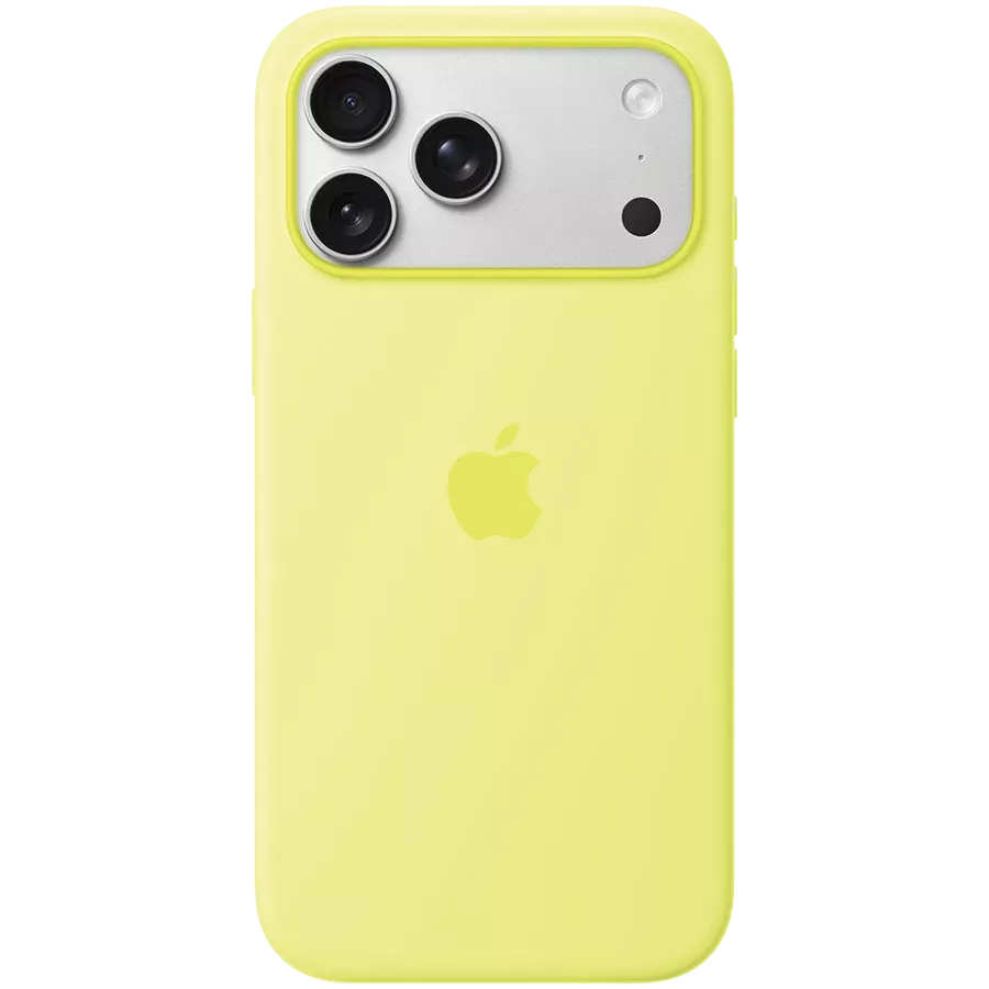 APPLE Silicone Case with MagSafe, Neon Yellow for iPhone 17 Pro Max — Image №1 APPLE Silicone Case with MagSafe, Neon Yellow for iPhone 17 Pro Max — Image №1