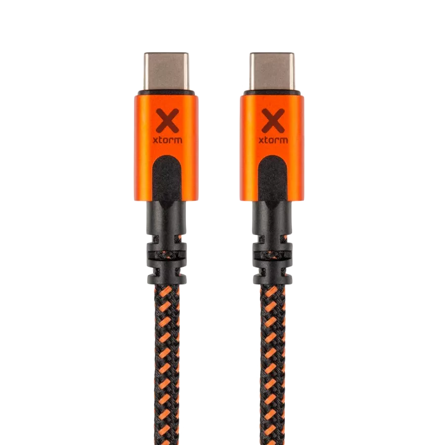 XTORM USB-C Cable, 1.5 m, Black/Orange — Image №1