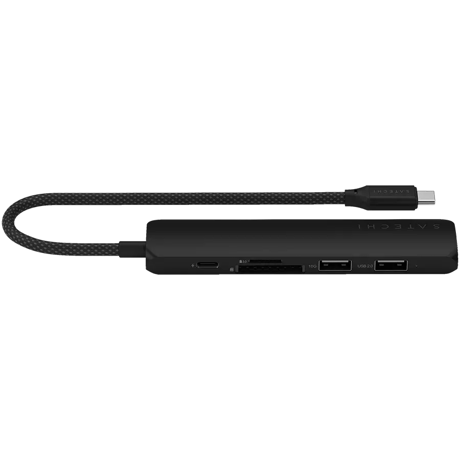 SATECHI  Slim 6 Multiport  Multiport Adapter  Чорний — Зображення №1