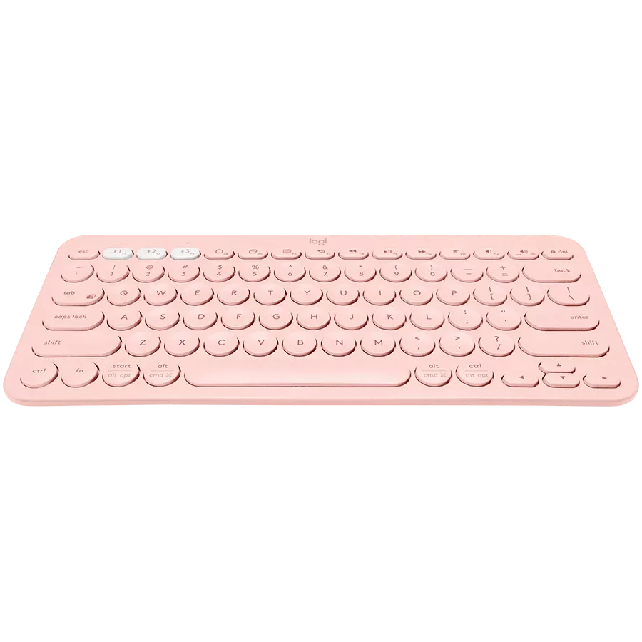 Клавиатура LOGITECH (CIS) K380 Multi-Device Bluetooth US Rose (920-009867) — Изображение №1