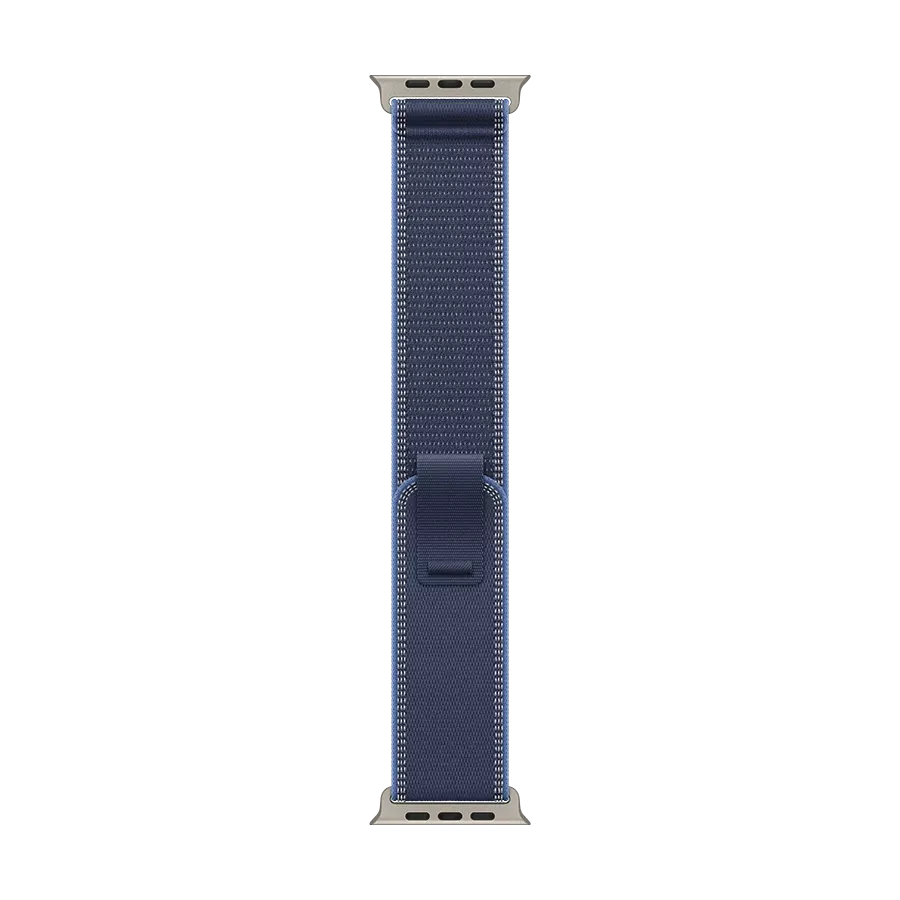 Apple 49mm Trail Loop - M/L Band Trail Loop - Natural Titanium Finish Blue/Bright Blue for Apple Watch 44/45/46/49 mm — Image №2