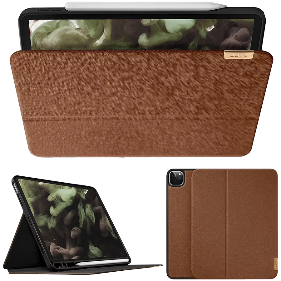 Обкладинка Smart Folio LAUT PRESTIGE Folio  Tan Brown для iPad Pro 12,9 дюйма (3-го, 4-го і 5-го покоління) — Зображення №5