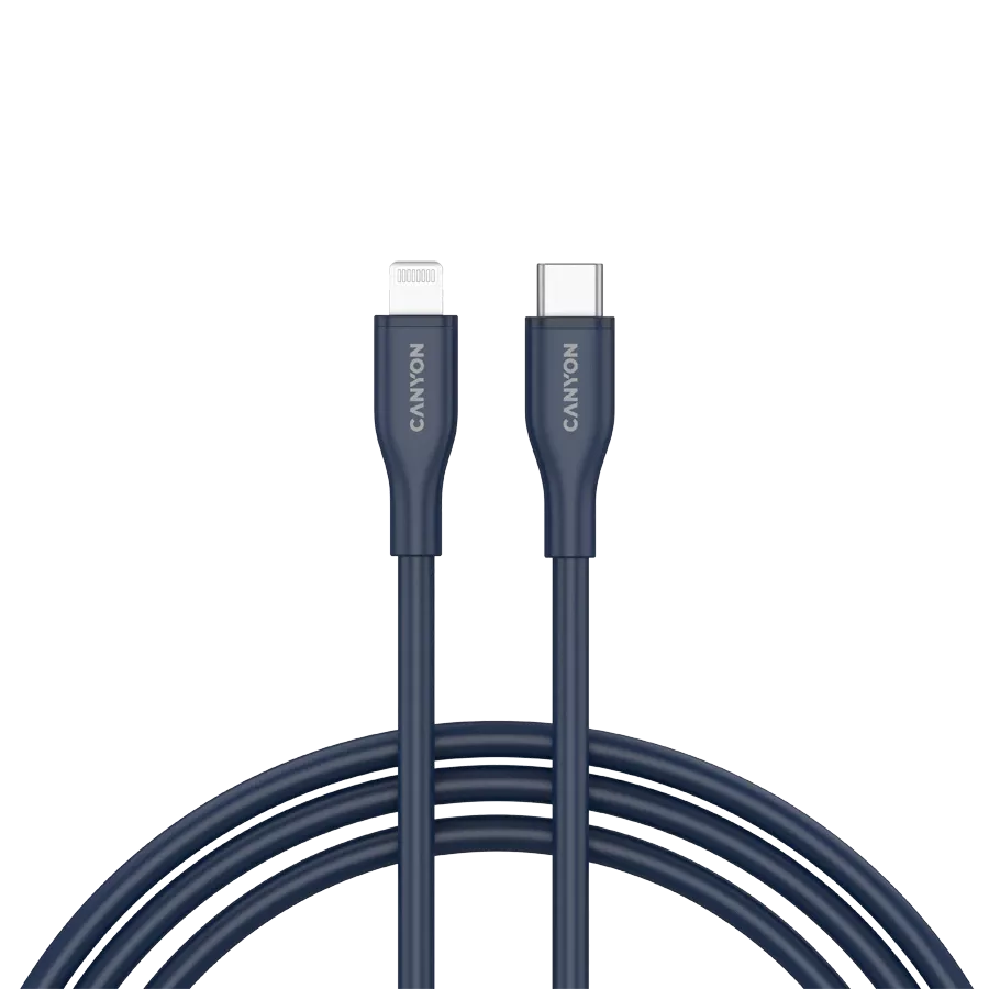 CANYON Lightning Cable, 1 m, Blue — Image №1