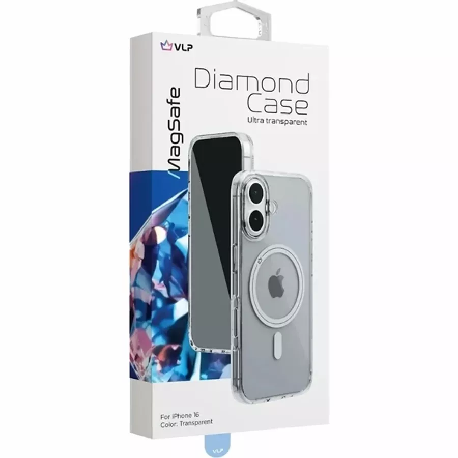 Case VLP Diamond with MagSafe Transparent for iPhone 16 — Image №4
